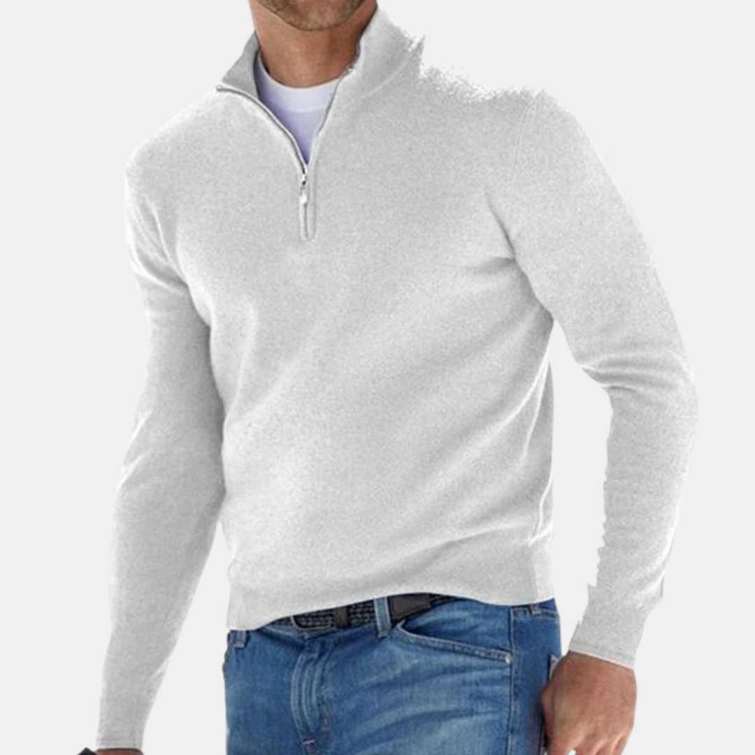 Rasmus™ | Luxuriöser Pullover mit Reißverschluss